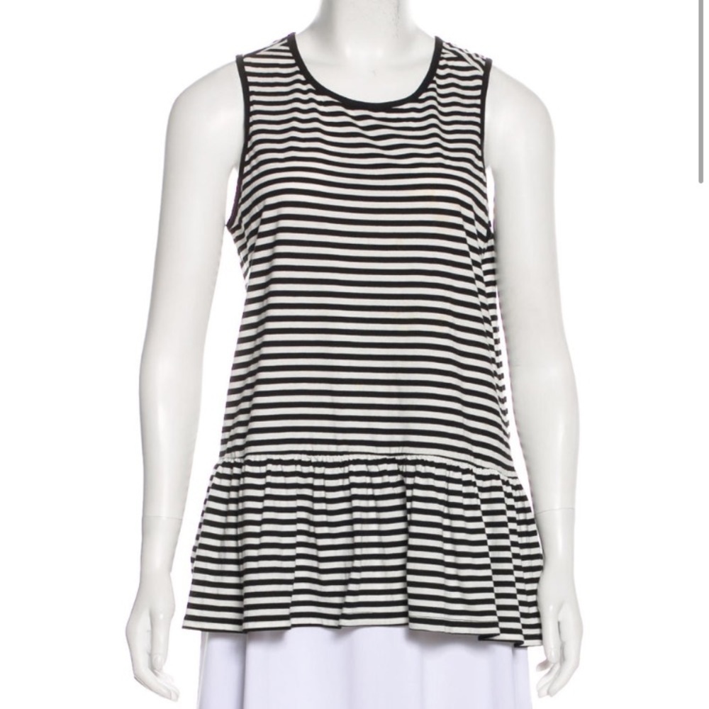 Kate Spade Sleep Striped Tank Top Peplum